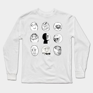 Rage Faces Pack Long Sleeve T-Shirt